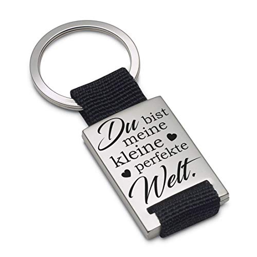 Lieblingsmensch Schlüsselanhänger Modell: Du bist meine kleine perfekte Welt. - Textil Lieblingsmensch Schlüsselanhänger Modell: Du bist meine kleine perfekte Welt. - Textil von Lieblingsmensch