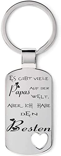 Lieblingsmensch Schlüsselanhänger Modell: Es gibt viele Mamas/Papas ... ich habe die/den Beste/Besten-Herz (Papa) von Lieblingsmensch