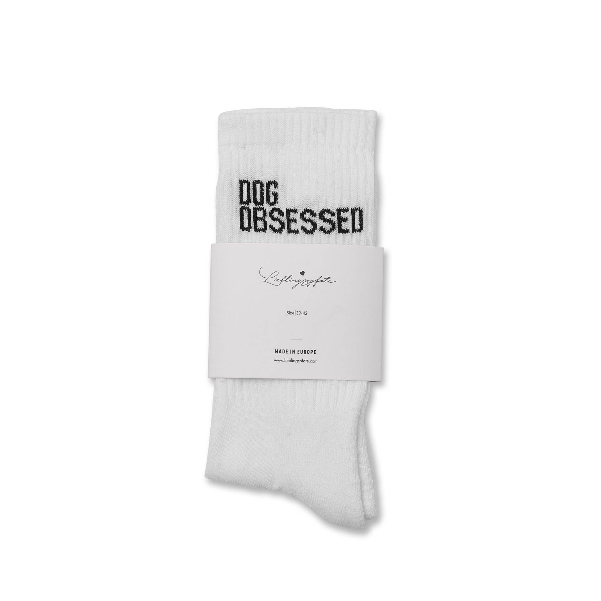 Lieblingspfote Dog Obsessed Socken Weiss Lieblingspfote Dog Obsessed Socken Weiss von Lieblingspfote