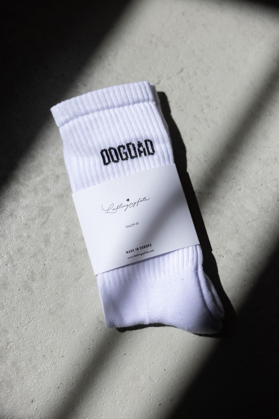 Lieblingspfote Dogdad Socken Weiss von Lieblingspfote