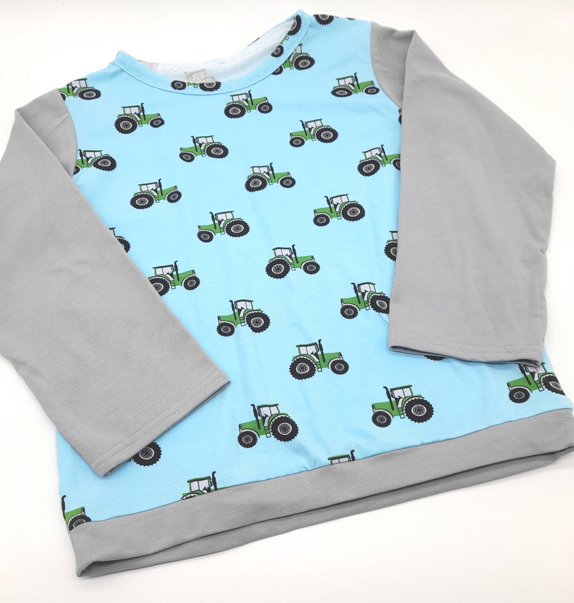 Langarmshirt Gr. 116 Für Jungs Aus Baumwolljersey Mit Traktormotiven von Lieblingsshop4You