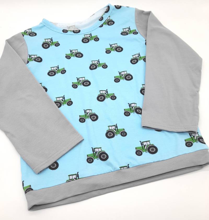 Langarmshirt Gr. 116 Für Jungs Aus Baumwolljersey Mit Traktormotiven von Lieblingsshop4You