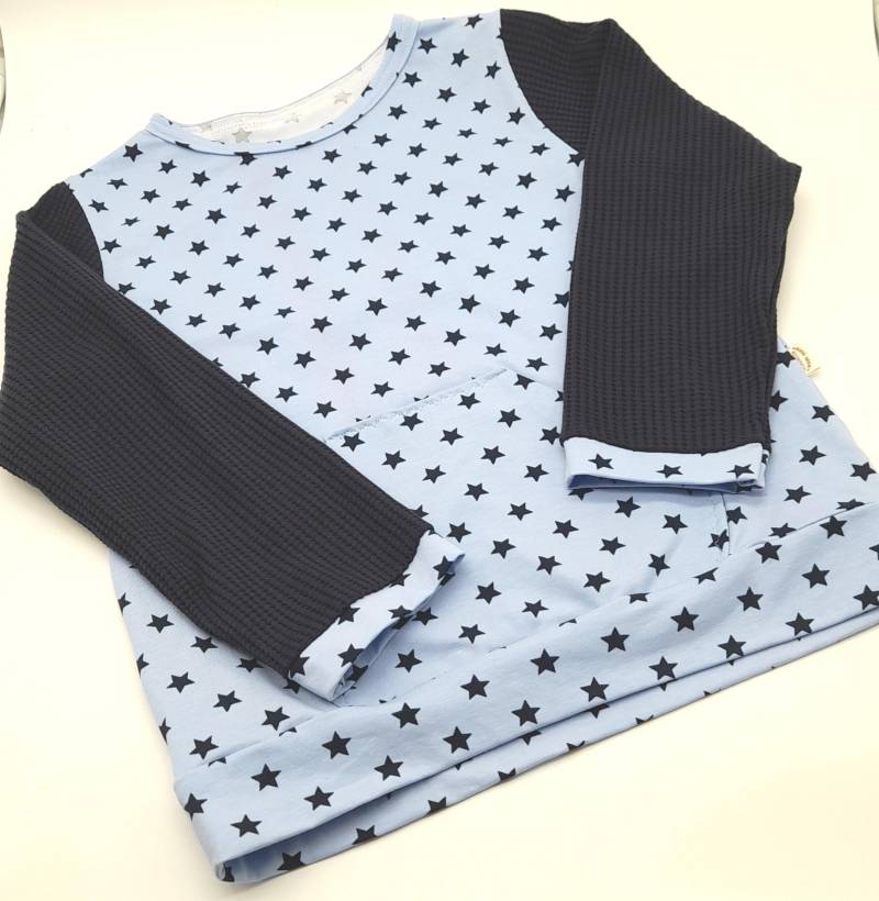 Langarmshirt Gr. 128 Aus Baumwolljersey Mit Sternen von Lieblingsshop4You