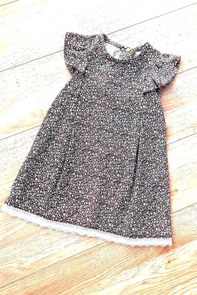 Sommerkleid Gr. 104 Aus Baumwolle Mit Rüschenärmeln von Lieblingsshop4You