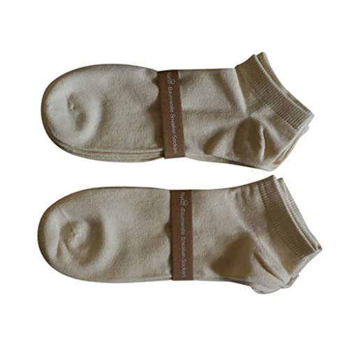 Lieblingsstrumpf24 by Koronowski 100% Natur Baumwolle Sneaker Socken Füsslinge ohne Naht 4 Paar in einer Pappbox verpackt(43-46) von Lieblingsstrumpf24 by Koronowski