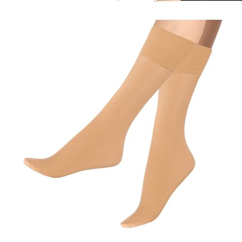 5er Pack Knie 20 den Transparent oder 40 DEN Nylon Fein-Kniestrümpfe breiter Komfortbund Damen (DAINO 20 Den) von Lieblingsstrumpf24