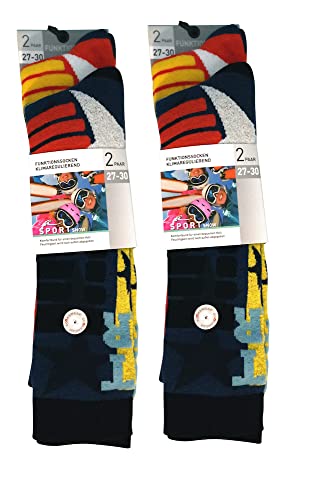 4 Paar Thermo Kniestrümpfe Kinder Innenfrottee Winterware Baumwolle Oeko-tex Standard 100 (31-34, Mix Junge) von Lieblingsstrumpf24