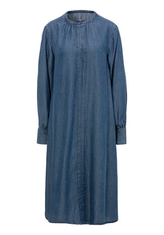 Lieblingsstück Jeanskleid ErindaL mit kleinem Knopf am Ausschnitt von Lieblingsstück