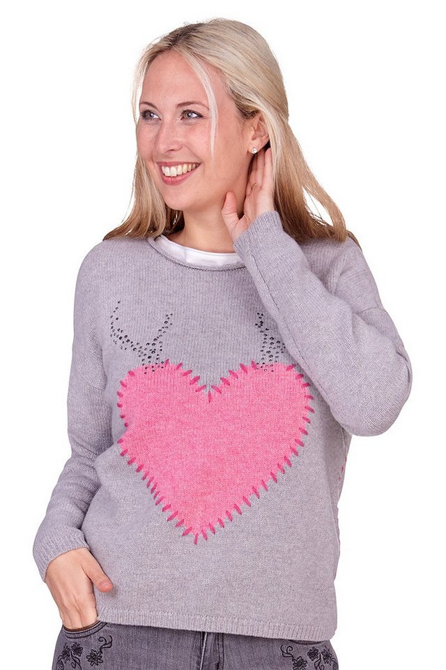 Lieblingsstück Rundhalspullover Strickpullover Damen - ZELDA - steeple grey von Lieblingsstück