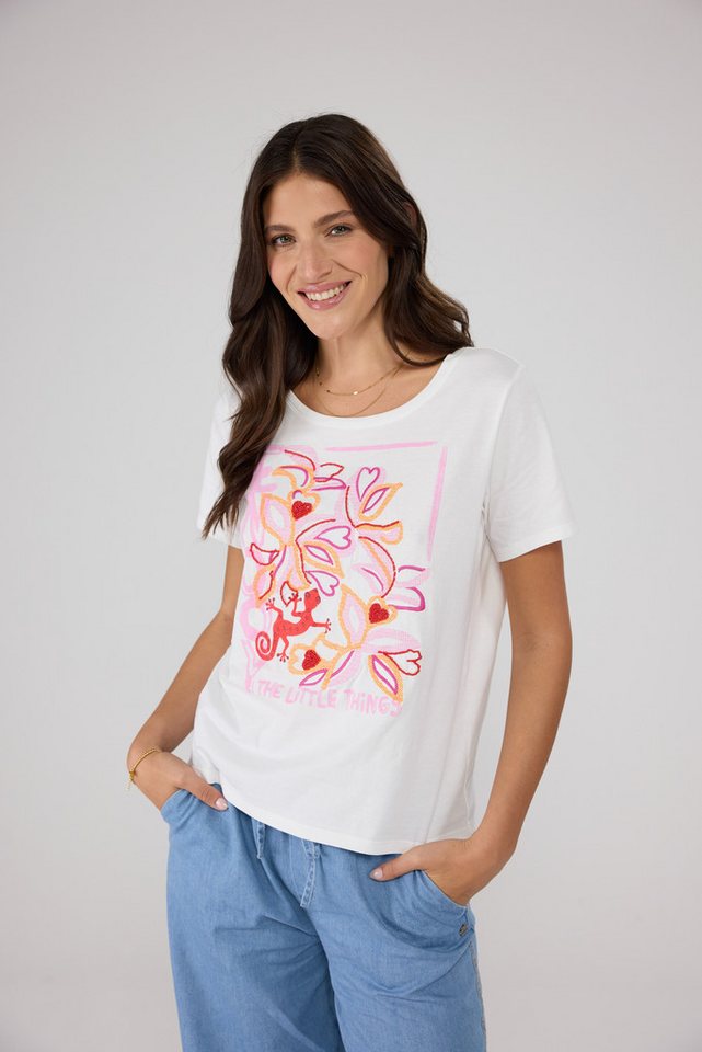 Lieblingsstück Rundhalsshirt ClairyL mit großem Frontprint von Lieblingsstück