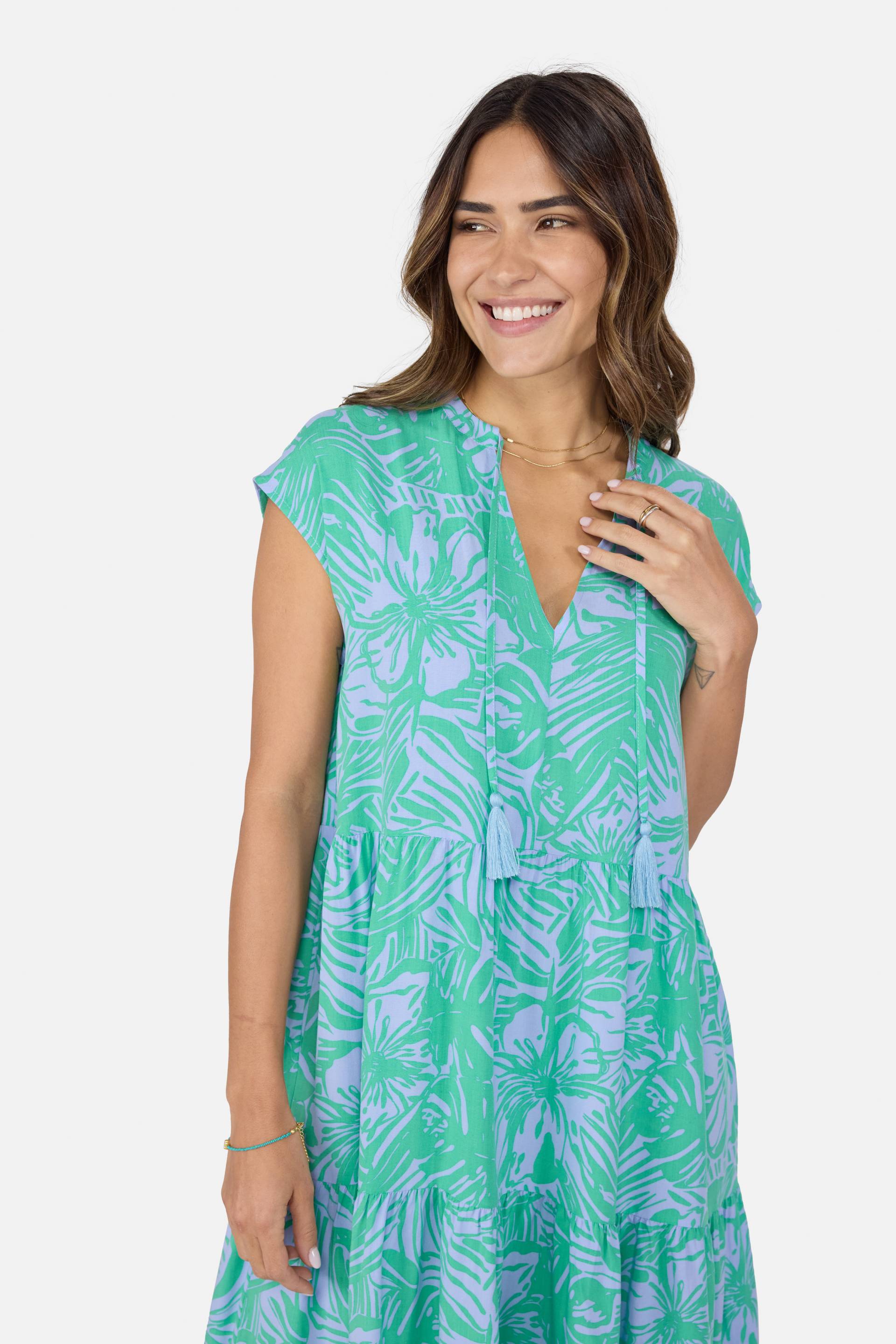 Lieblingsstück Sommerkleid "FemkeL" Ohne Taschen mit Tropicalprint Lieblingsstück Sommerkleid "FemkeL" Ohne Taschen mit Tropicalprint von Lieblingsstück