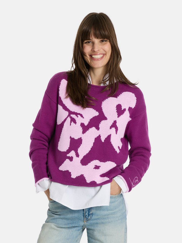 Lieblingsstück Strickpullover SaraiL mit Blumenmuster von Lieblingsstück