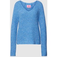 Lieblingsstück Strickpullover in Melange-Optik Modell 'Sangi' in Blau, Größe 40 von Lieblingsstück