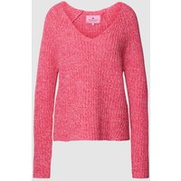 Lieblingsstück Strickpullover in Melange-Optik Modell 'Sangi' in Hellrot, Größe 40 von Lieblingsstück