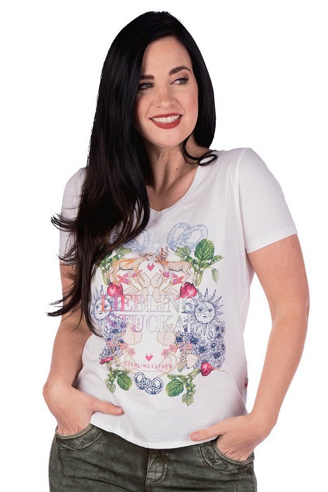 Lieblingsstück Trachtenshirt Trachtenshirt Damen - DAJE - offweiß von Lieblingsstück