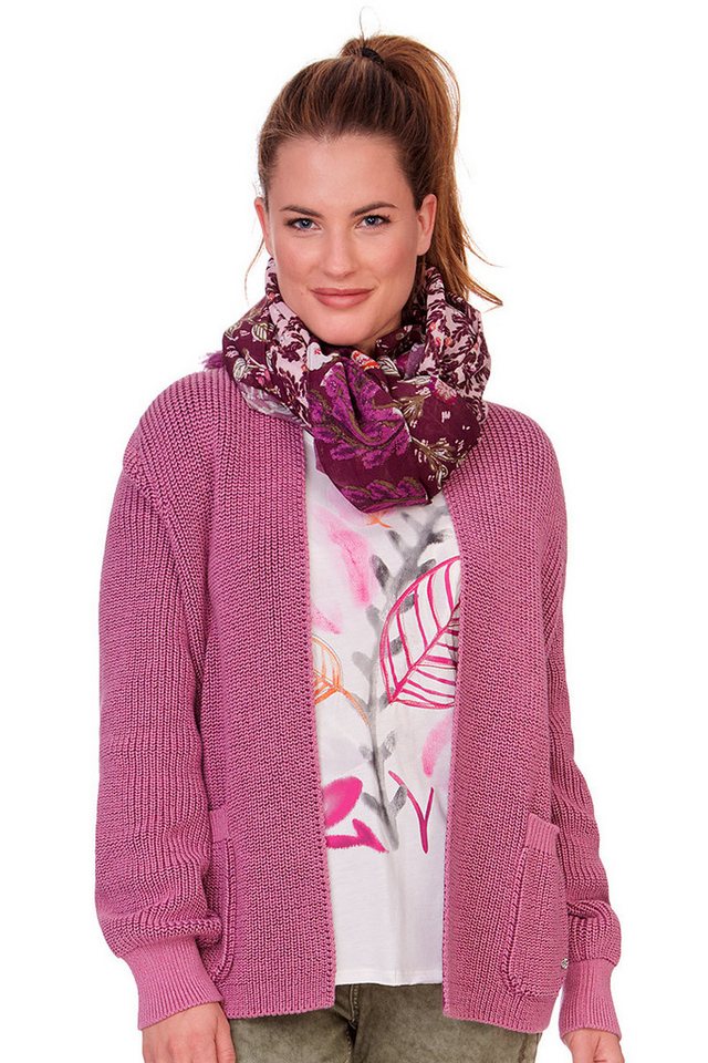 Lieblingsstück Trachtenstrickjacke Strickjacke Damen - KAIRI - dark denim, plum von Lieblingsstück