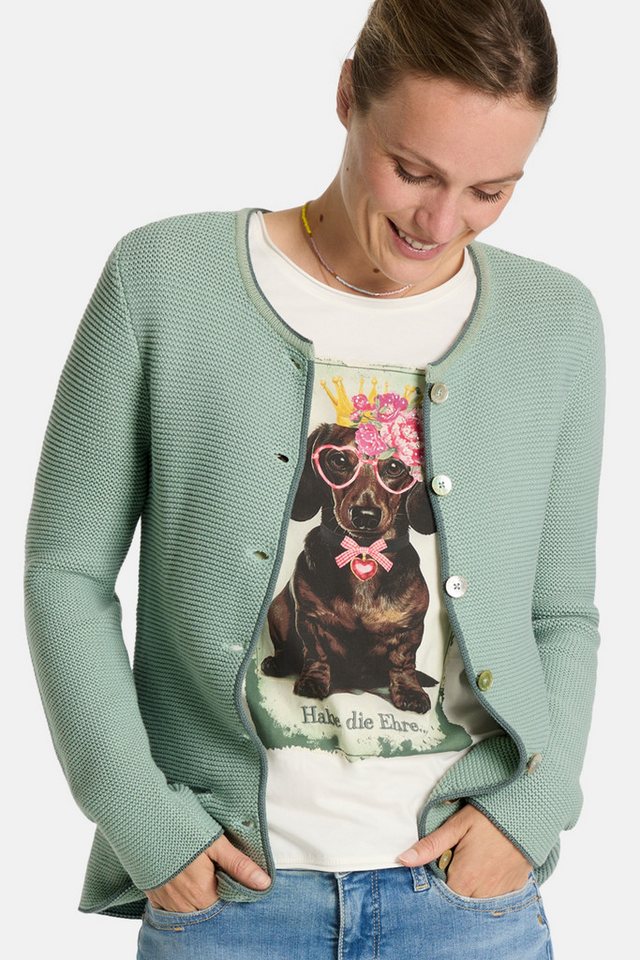 Lieblingsstück Trachtenstrickjacke Strickjacke Damen - ZARA II - salbei von Lieblingsstück