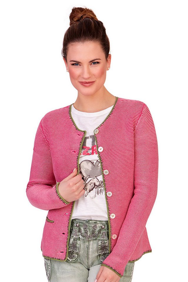Lieblingsstück Trachtenstrickjacke Strickjacke Damen - ZARA - fuchsia von Lieblingsstück