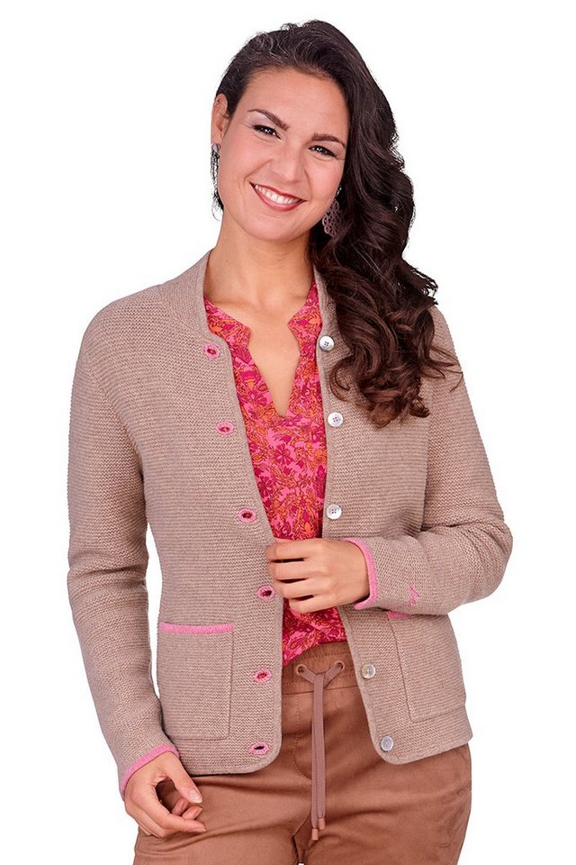 Lieblingsstück Trachtenstrickjacke Strickjacke Damen - ZUNI - biscuit von Lieblingsstück