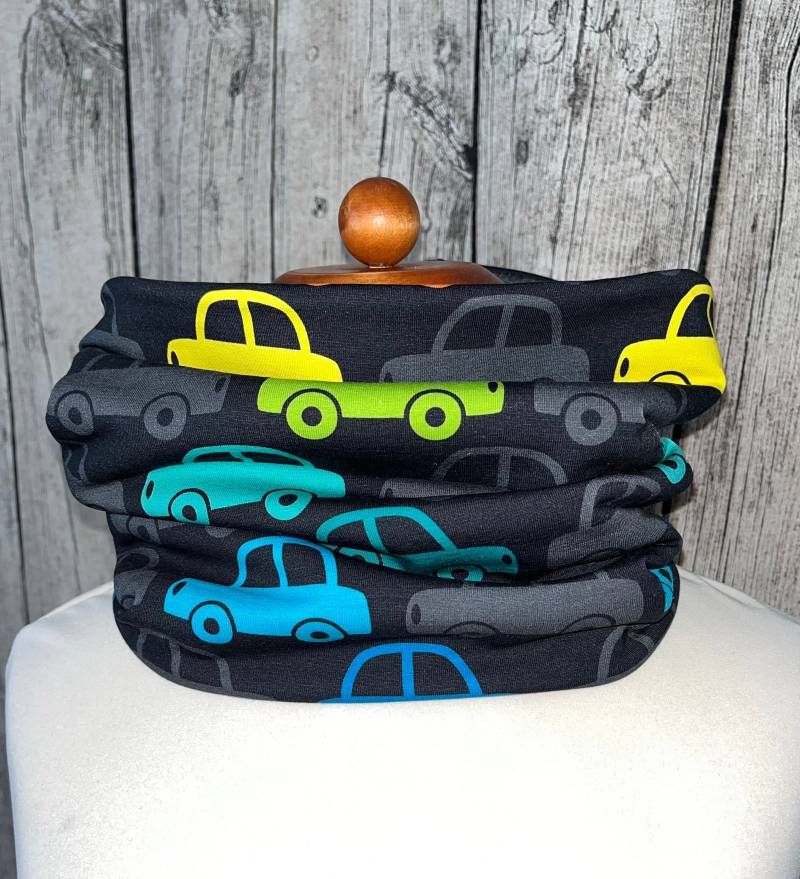 Bio Loop Schal Fleece Kuschelschal - Auto Bunt Neu von Lieblingsstueck4U