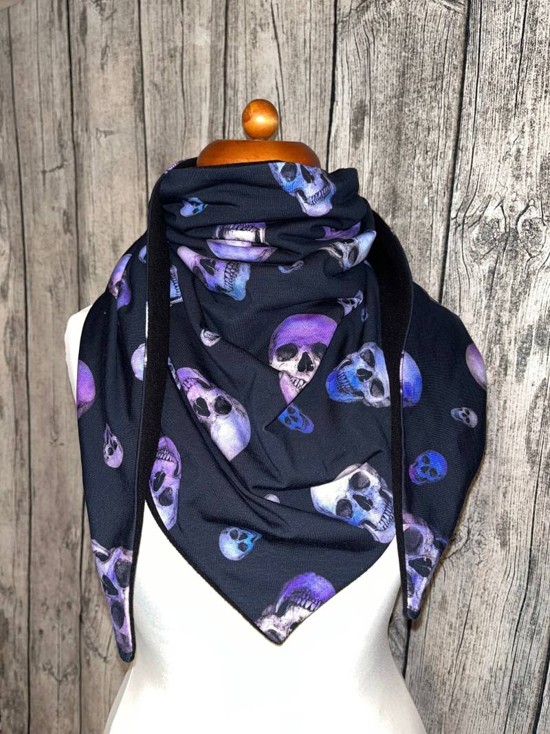 Dreieckstuch Wickel Schal Halstuch Loop - Totenkopf Neu von Lieblingsstueck4U
