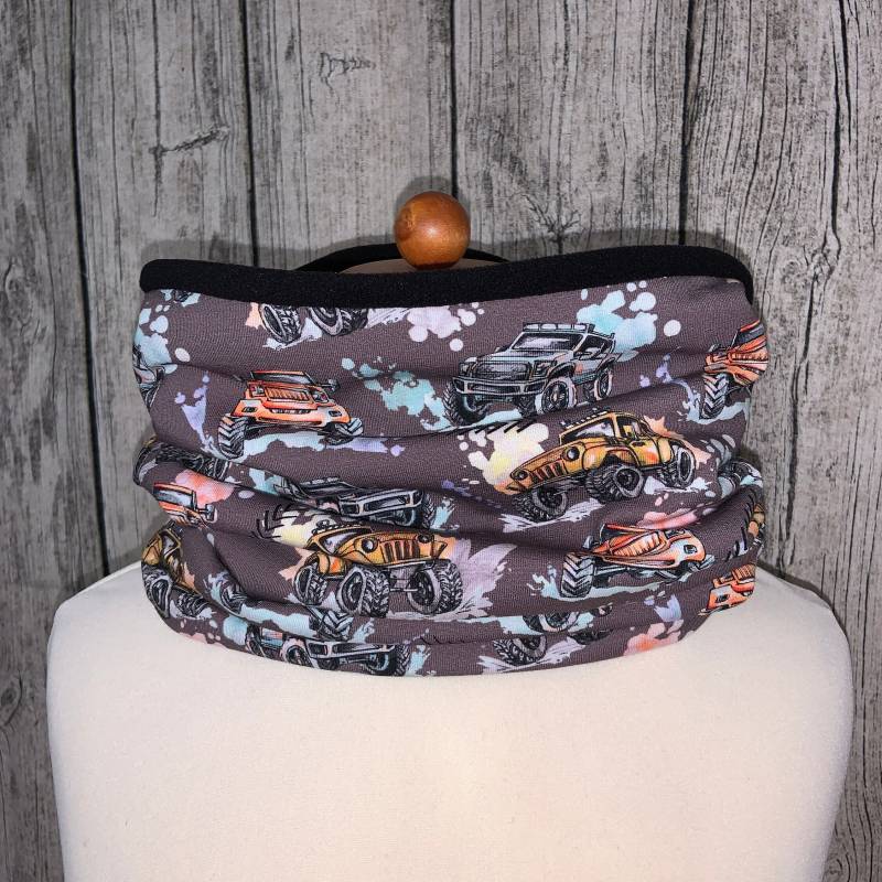 Loop Schal Fleece Kuschelschal - Auto/Jeep Monstertruck Neu von Lieblingsstueck4U