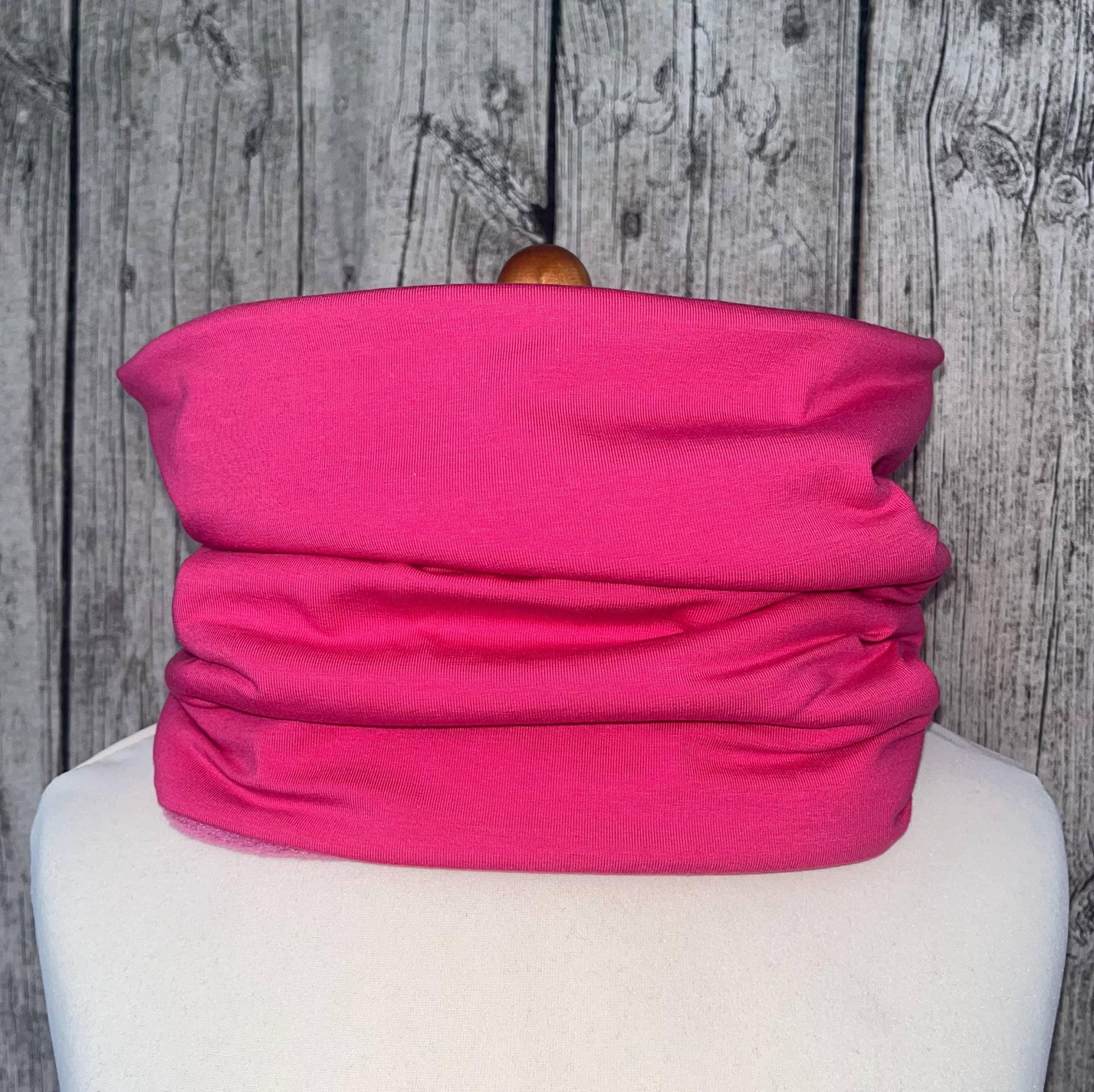 Loop Schal Fleece Kuschelschal - Basic Einfarbig Uni Pink Jersey Neu Loop Schal Fleece Kuschelschal - Basic Einfarbig Uni Pink Jersey Neu von Lieblingsstueck4U