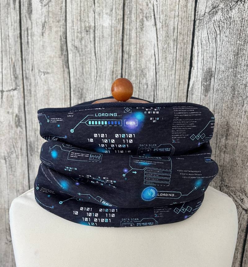 Loop Schal Fleece Kuschelschal - Computer Controller Neu von Lieblingsstueck4U