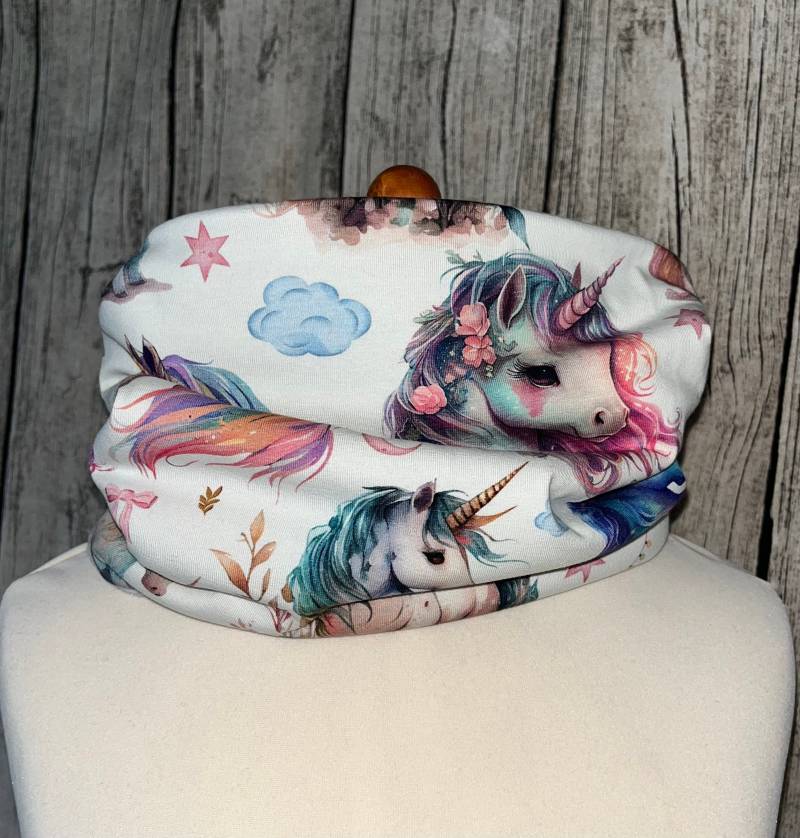 Loop Schal Fleece Kuschelschal - Einhorn Pferd Fantasie Neu von Lieblingsstueck4U