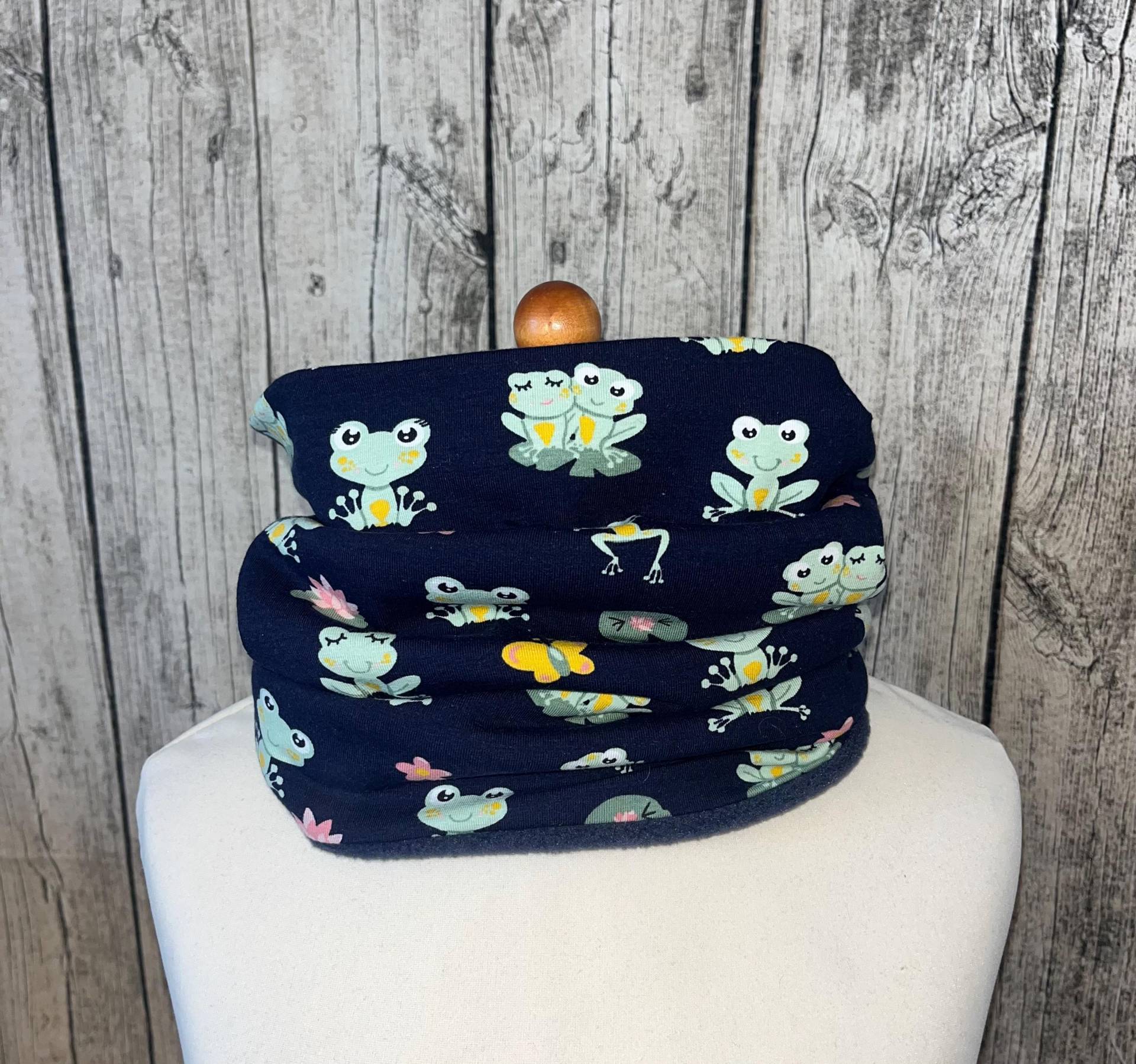 Loop Schal Fleece Kuschelschal - Frosch Frösche Blau Neu Loop Schal Fleece Kuschelschal - Frosch Frösche Blau Neu von Lieblingsstueck4U