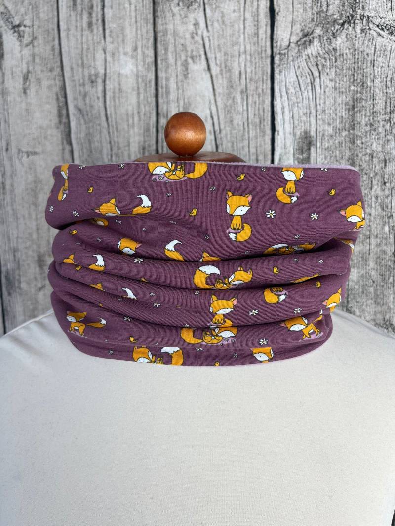 Loop Schal Fleece Kuschelschal - Fuchs Füchse Beere Klein Neu von Lieblingsstueck4U