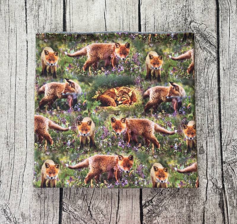 Loop Schal Fleece Kuschelschal - Fuchs Füchse Wiese Neu von Lieblingsstueck4U