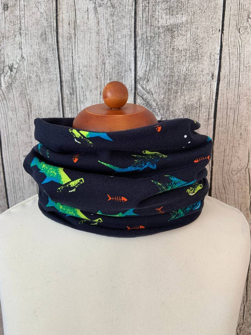 Loop Schal Fleece Kuschelschal - Hammer Hai Neu von Lieblingsstueck4U