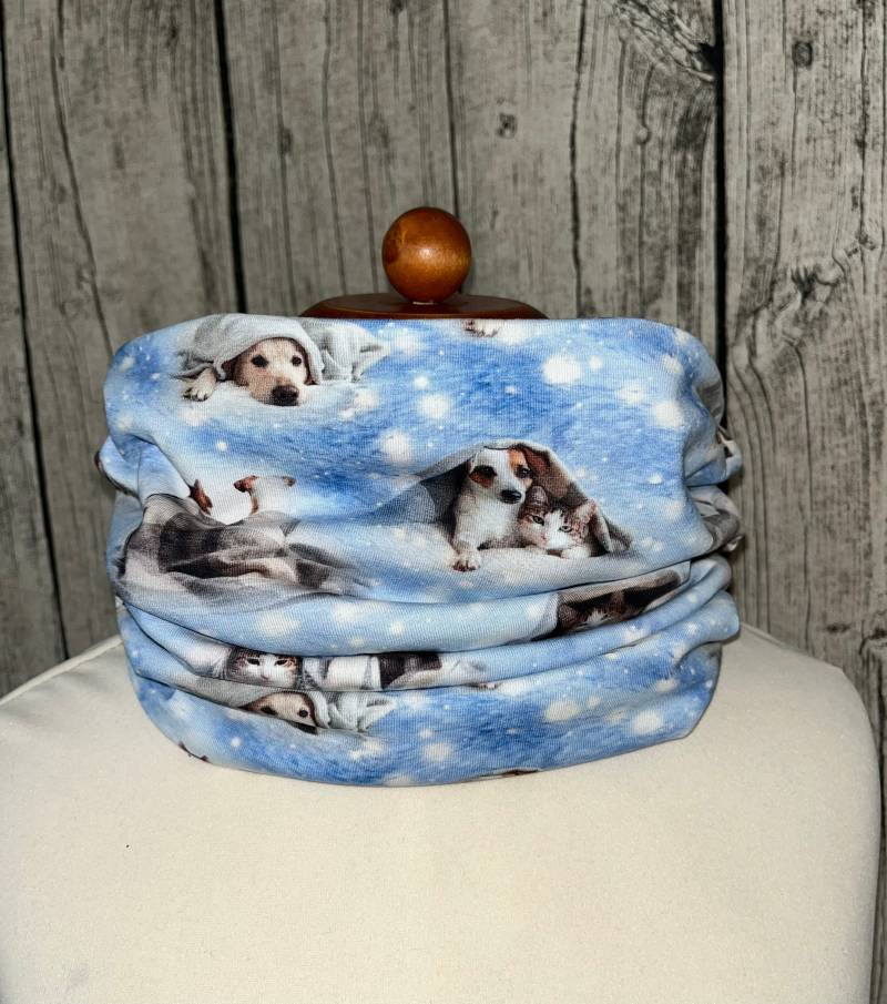 Loop Schal Fleece Kuschelschal - Hund Und Katze Neu von Lieblingsstueck4U