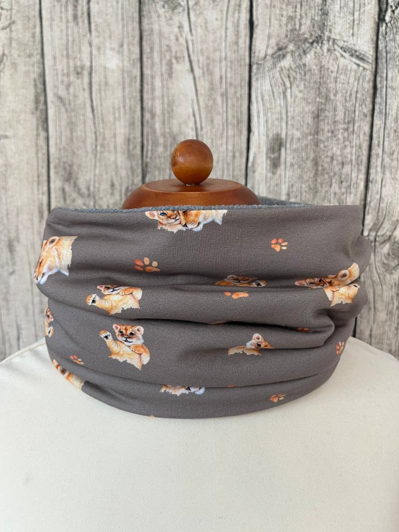Loop Schal Fleece Kuschelschal - Löwe Tiger Baby Neu von Lieblingsstueck4U