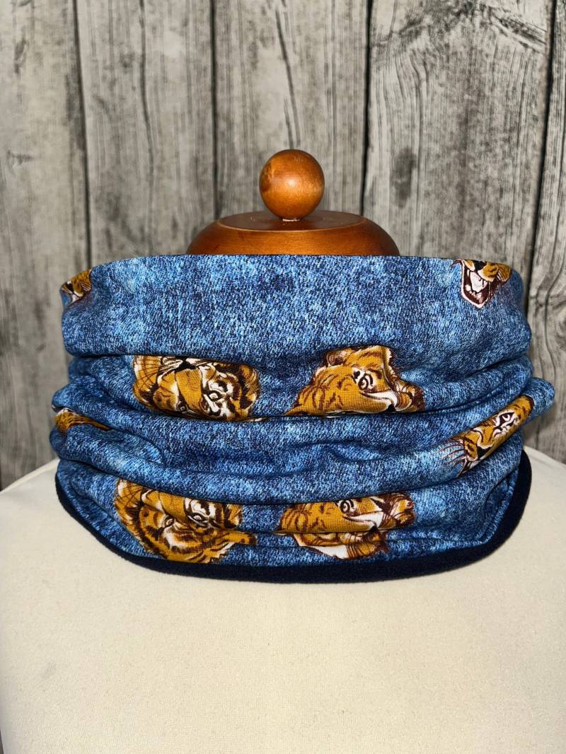 Loop Schal Fleece Kuschelschal - Löwe Tiger Neu von Lieblingsstueck4U