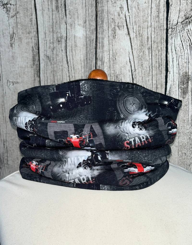 Loop Schal Fleece Kuschelschal - Rennauto Auto Speed Neu von Lieblingsstueck4U