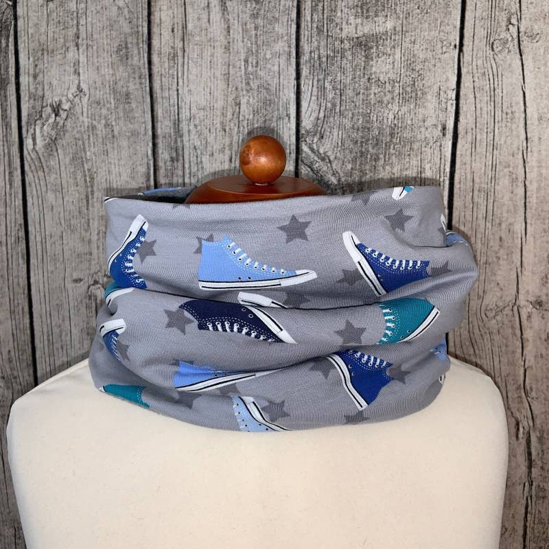 Loop Schal Fleece Kuschelschal - Sneaker Turnschuh Neu von Lieblingsstueck4U