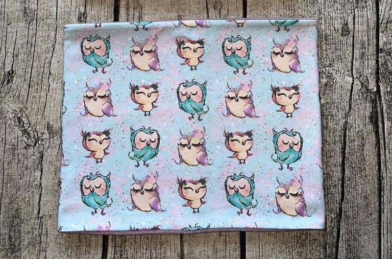 Loop Schal Fleece Kuschelschal - Süsse Eule Neu von Lieblingsstueck4U
