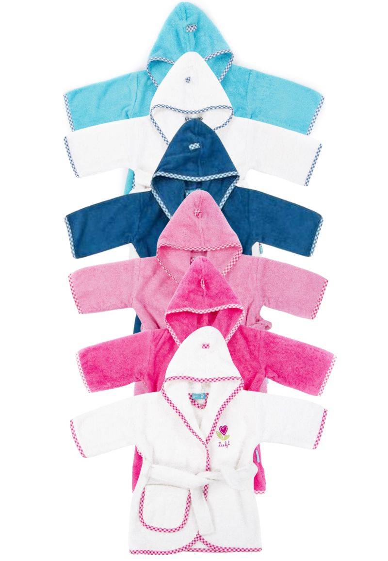 Babybadjas Lief! - 100% badstof katoen - div kleuren-Lief lichtroze-1-2 jaar (92) von Lief