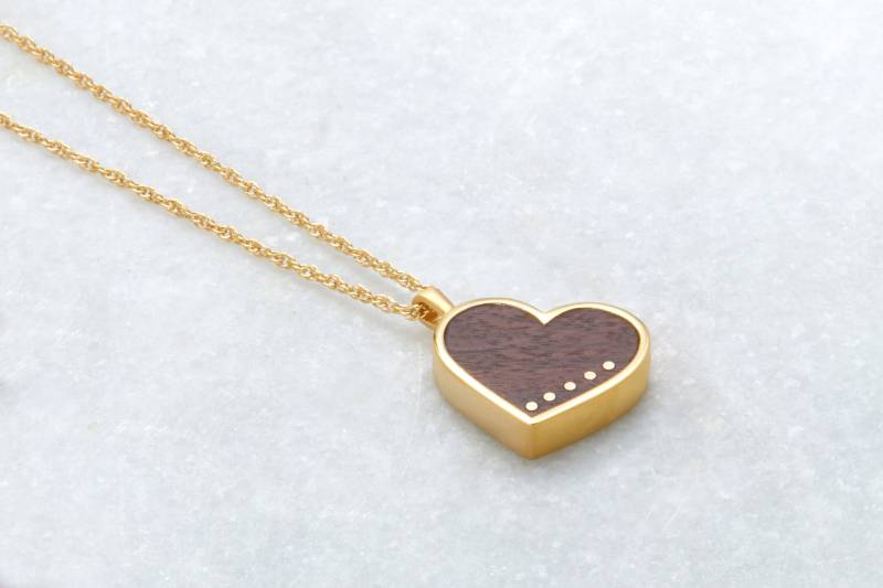 Holz Herz Anhänger - 5 Jahre Jahrestag Geschenk Für Sie Frau Halskette Holz Herz Anhänger - 5 Jahre Jahrestag Geschenk Für Sie Frau Halskette von LielandLentz