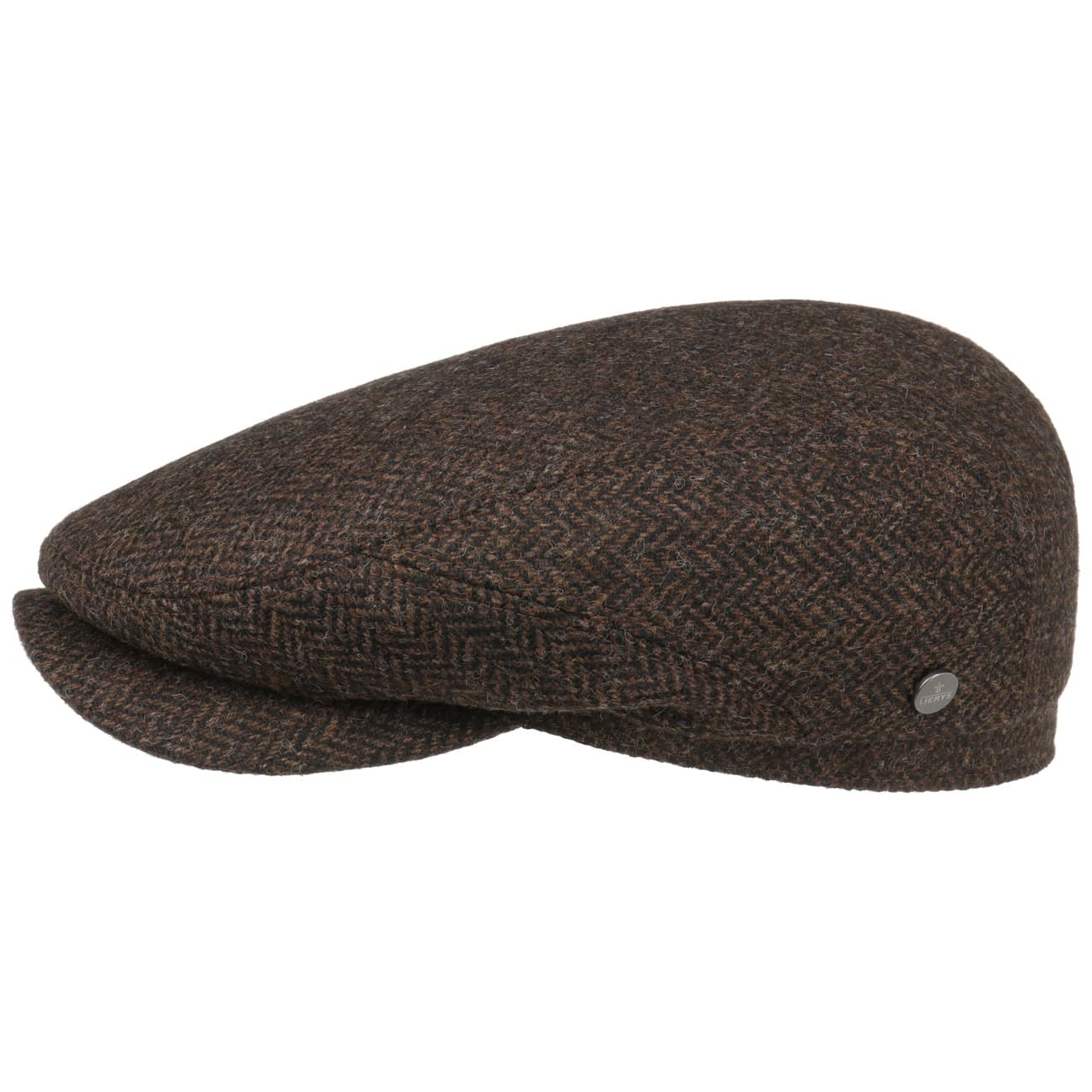 Crimson Wool Herringbone Flatcap by Lierys von Lierys