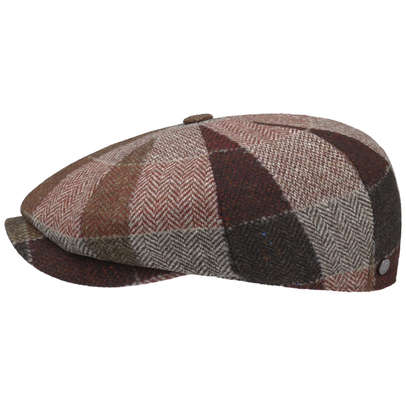 Fincaro 8 Panel Virgin Wool Flatcap by Lierys von Lierys