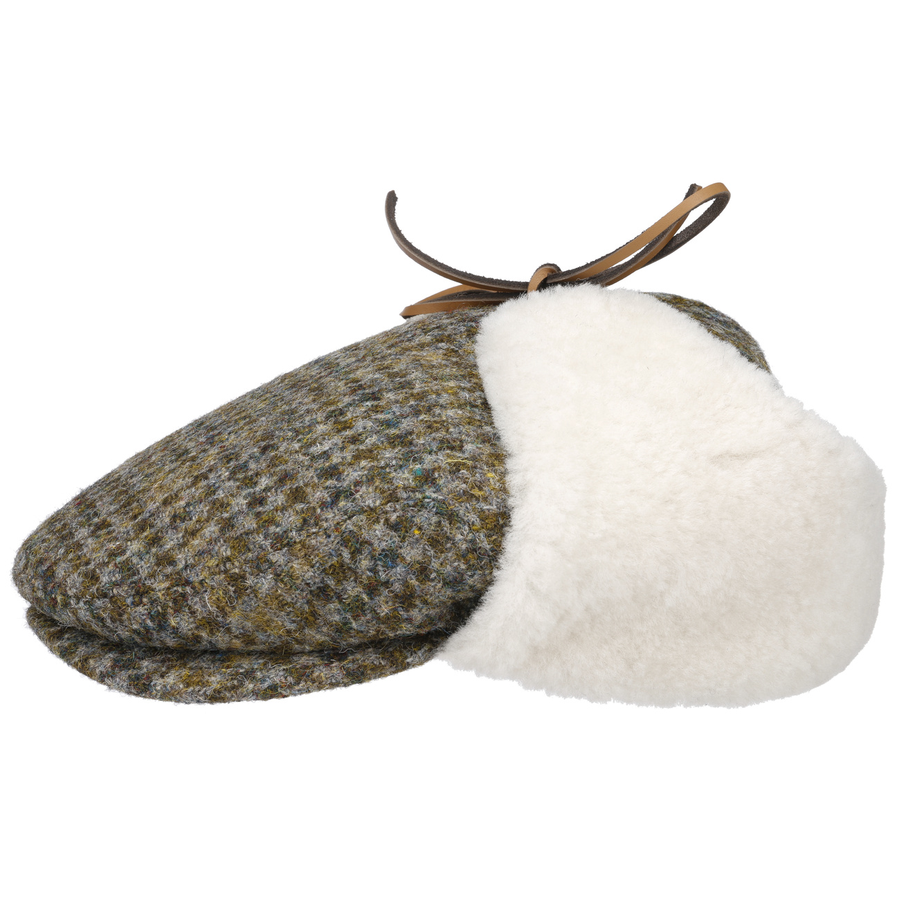 Harris Tweed Flatcap mit Ohrenklappen by Lierys von Lierys