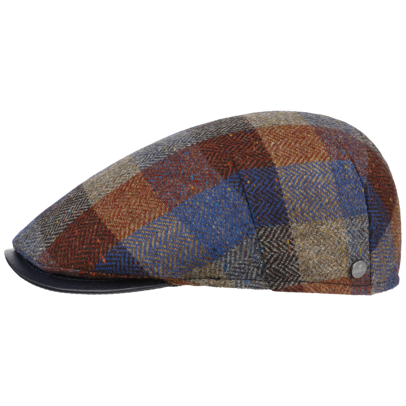 Herringbone Colour Check Flatcap by Lierys von Lierys