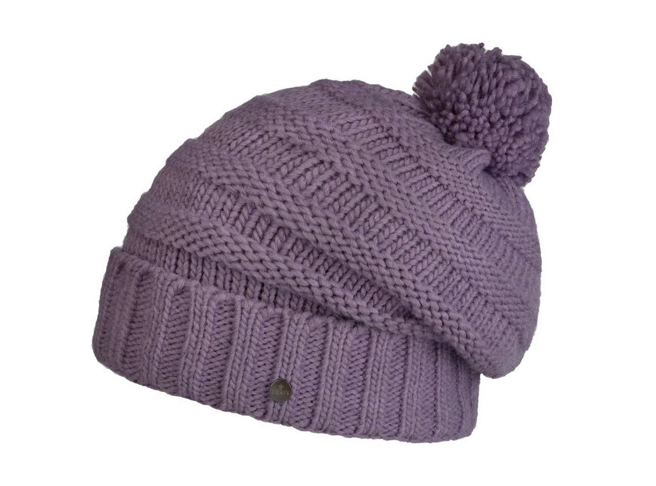 Lierys Bommelmütze (1-St) Beanie mit Umschlag, Made in Germany von Lierys