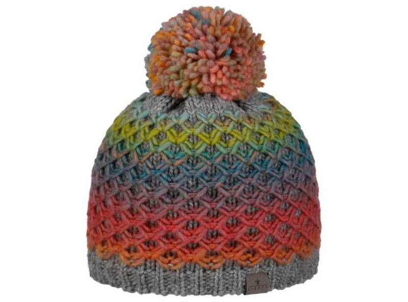 Lierys Bommelmütze (1-St) Strickmütze mit Futter, Made in Germany von Lierys