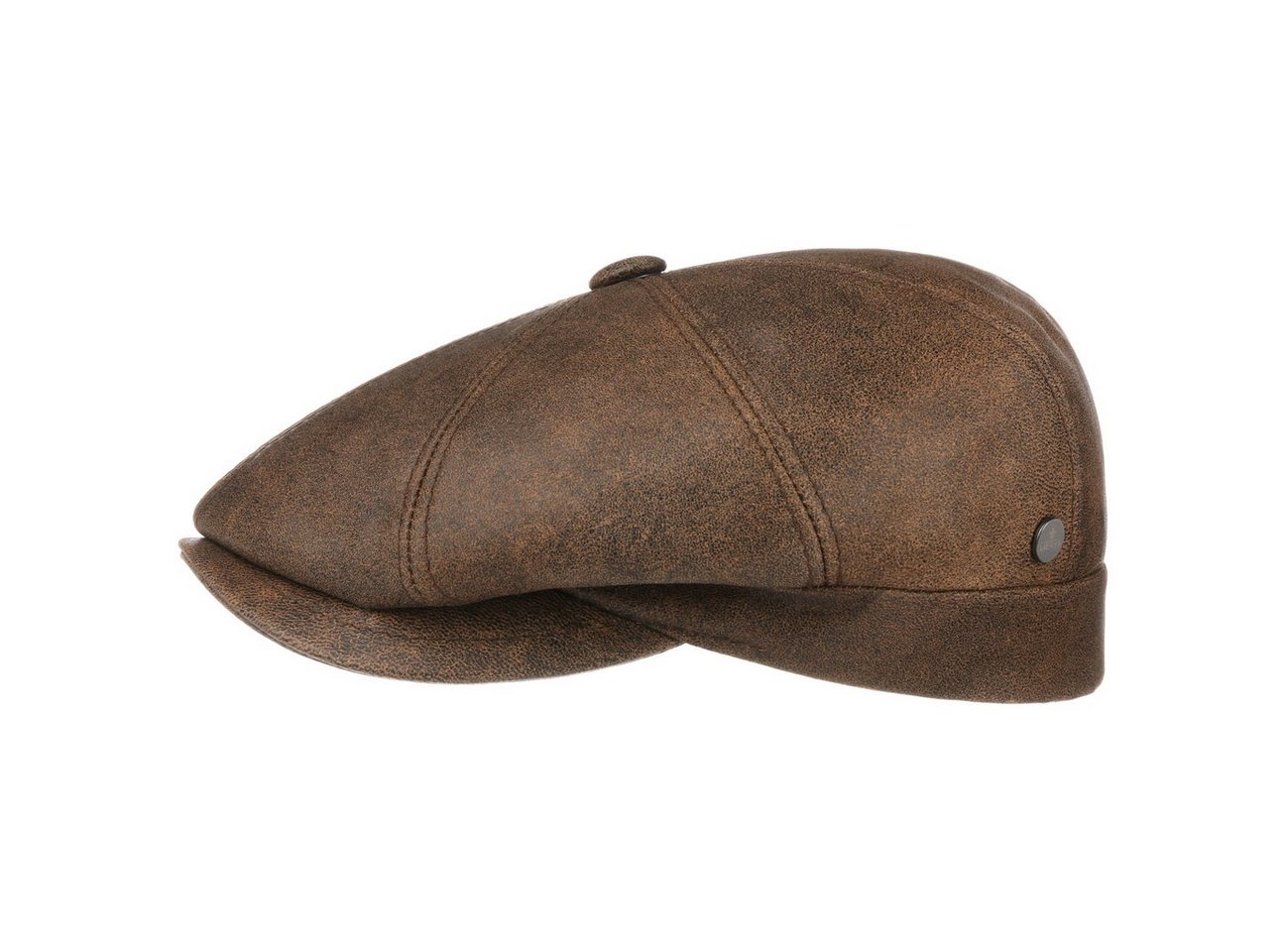 Lierys Flat Cap (1-St) Ledercap mit Schirm, Made in Italy von Lierys
