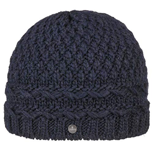 LIERYS Pinea Beanie Strickmütze Wintermütze Damenmütze (One Size - blau) von LIERYS