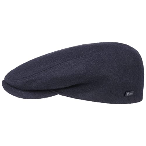 Lipodo Sport Flatcap - Schiebermütze Damen Herren - Flache Mütze mit Schirm - sportliche Schirmmütze Übergangszeit und Winter blau 53 cm von Lipodo